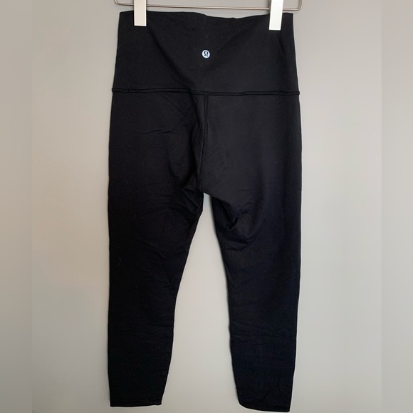 RARE EUC 🔥 Lululemon Wunder Under Pant (Hi-Rise) *Tech Mesh 25" Black - Picture 7 of 8
